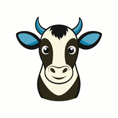 Cow colourful logo