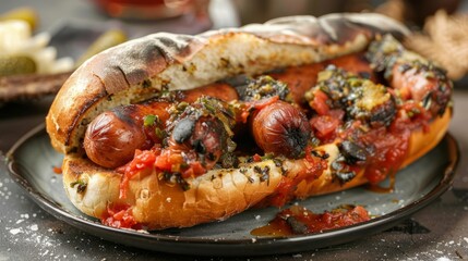 With its disgusting and rotten state, this hot dog is a prime example of a cooking failure.