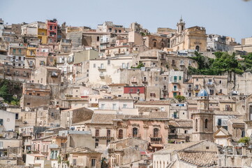 Fototapeta premium view of the city of Ragusa Ibla in Sicily