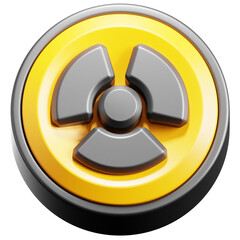3D Circle Nuclear Icon