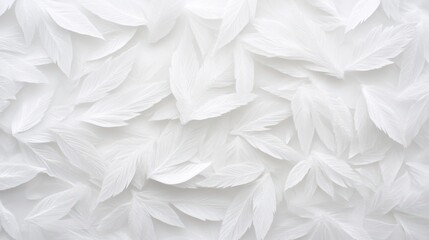 Obraz premium White Leaf Texture: Elegant Minimalist Background, wallpaper illustration