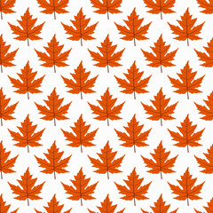 Fototapeta premium Autumn Leaves Seamless Pattern background