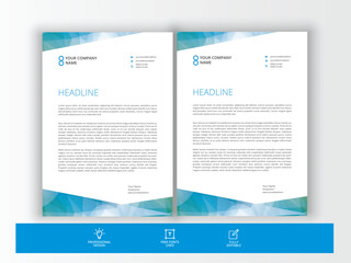 Fototapeta premium Modern Letterhead template for business.