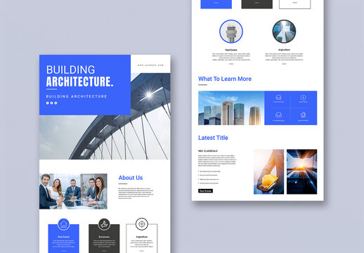 Building Architecture Email News Letter Layout