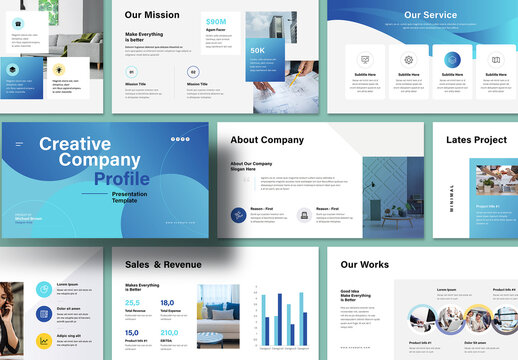 Creative Company Profile Presentation Layout