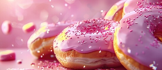 Sweet Donuts High Calorie Sweet Food