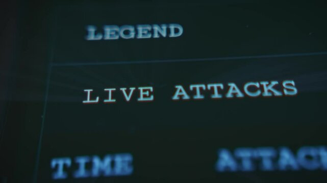 Viewing real-time cyber attack map and time, date, attack type and source country data on smartphone