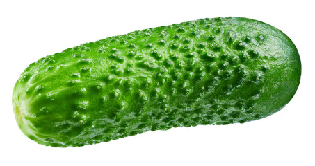 Cucumber vegetable clipping path. Cucumber isolated on white background. Cucumber macro studio photo