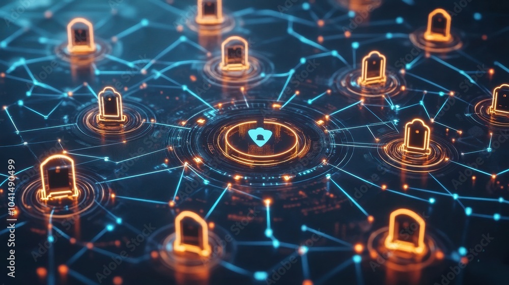 Poster secure network connections with digital locks