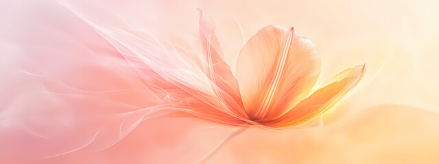 Fototapeta premium Abstract Tulip in Dreamlike Motion