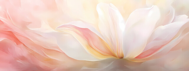 Fototapeta premium Abstract Tulip in Dreamlike Motion