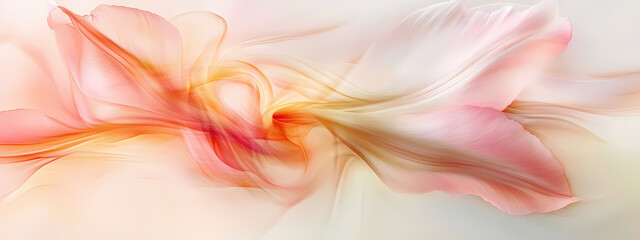 Fototapeta premium Abstract Tulip in Dreamlike Motion