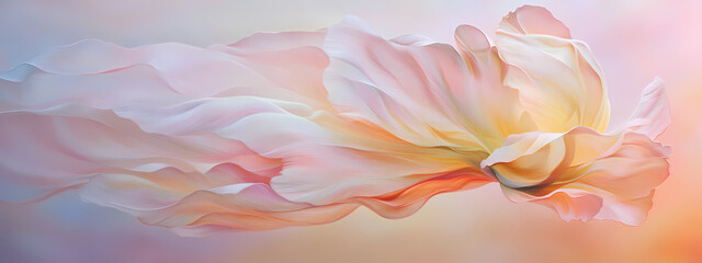Obraz premium Abstract Tulip in Dreamlike Motion