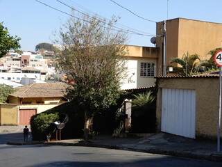 Facade of houses in Brazil  