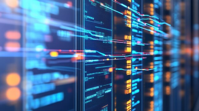 Digital Data Flow on Modern Server Panels
