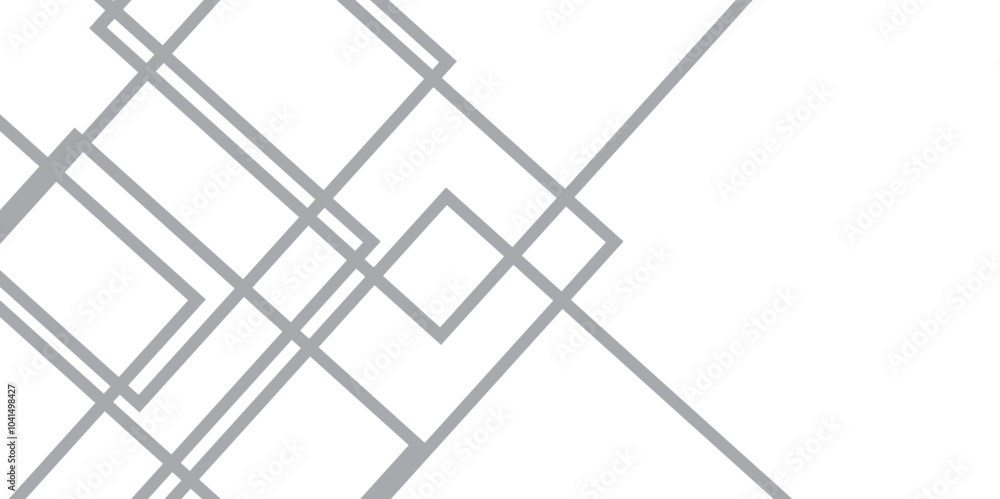 Poster abstract geometric lines background with diamond and triangle shapes. geometric lines white abstract