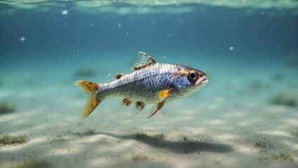 Naklejka premium a small fish