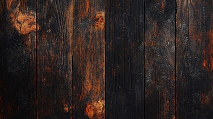 Obraz premium Rustic dark brown wooden texture with a grunge finish perfect for background use