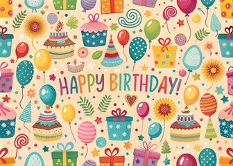 happy birthday wallpaper for printing background
