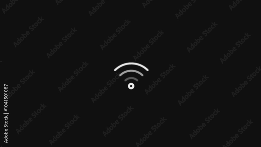 Aufkleber wifi icon vector. signal vector icon. wireless and wifi icon or sign for remote internet access