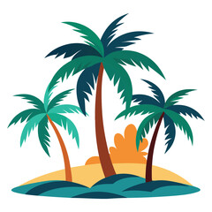 Vector of palm trees 