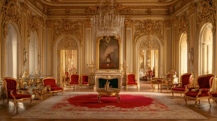 Obraz premium Elegant Luxurious Interior of a Royal Room