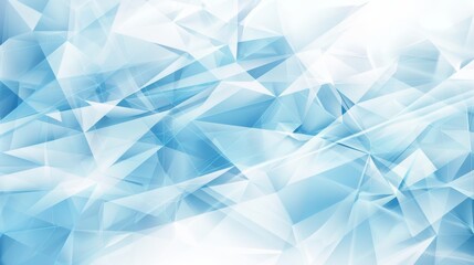 Abstract light blue art featuring layered polygonal shapes with sharp edges and translucent effects