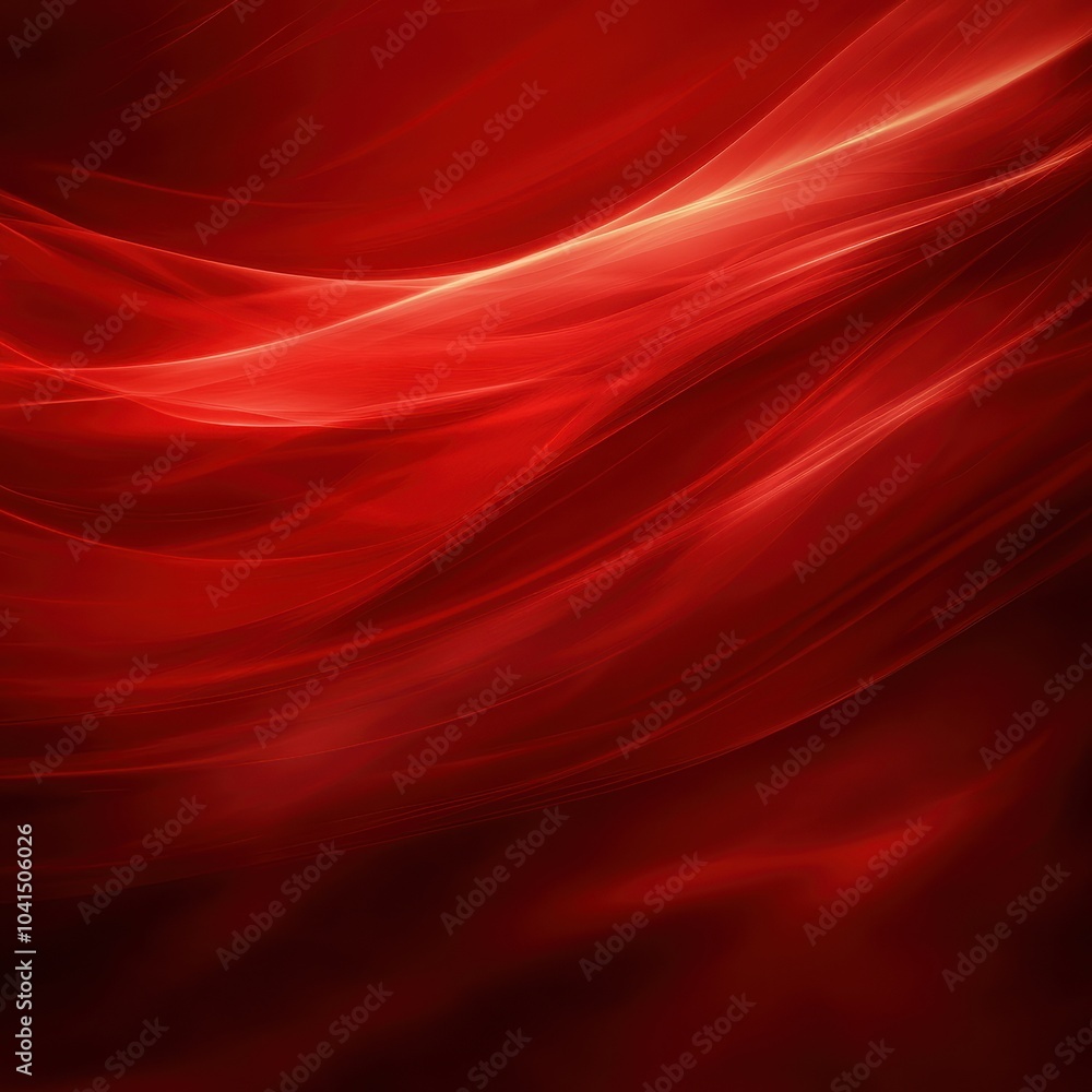 Poster vibrant red abstract background with flowing light streaks creating a dynamic and energetic visual e