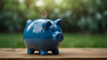 piggy bank on a white background