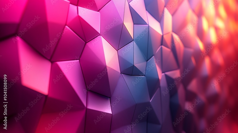 Poster bold magenta tech wall with dynamic diamond textures and a subtle sheen adding a vibrant and futuris