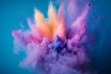 Colorful powder explosion for background