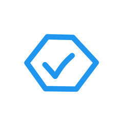 blue check mark icon