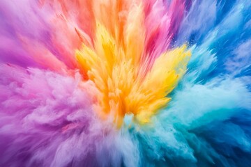 Obraz premium Colorful powder explosion for background