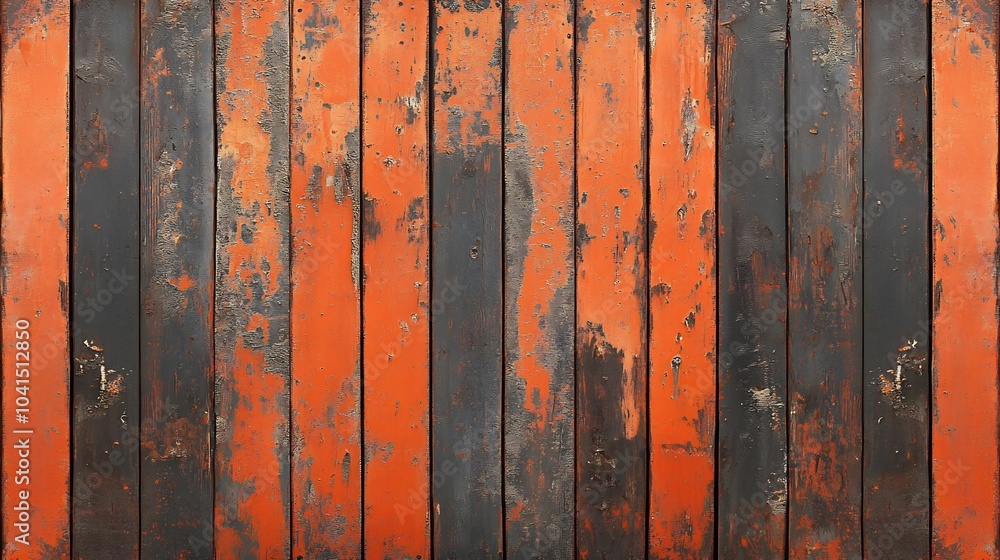 Poster burnt orange panelled wall background with a rustic texture adding warmth and character great for vi
