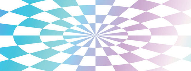 グラデーションのサンバーストバナー