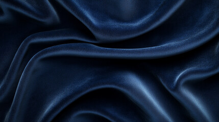 Obraz premium Abstract Close Up Texture of Smooth Blue Velvet Fabric