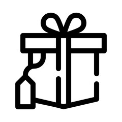 Gift with Tag line icon