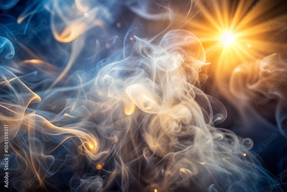 Canvas Prints abstract smoke with burst of light in background and smoke texture