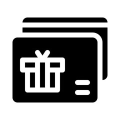 Gift Card glyph icon