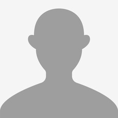 Profile user icon isolated on white background