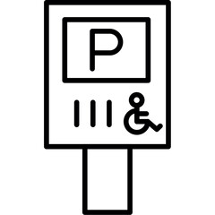 Disabled Parking Sign Icon