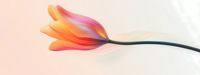 Suspended Tulip in Tranquil Motion