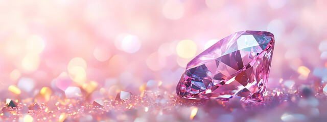 Radiant Pink Diamond in Dreamy Light