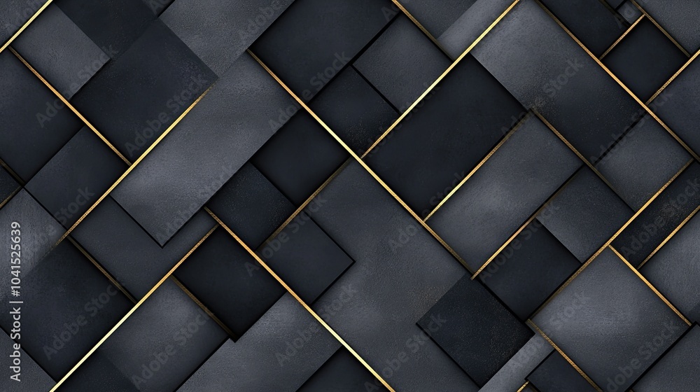 Poster an elegant combination of dark blue and gold lines creates a striking abstract pattern over a textur