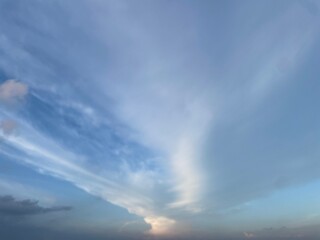 Bright blue clouds, white clouds, natural background