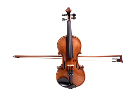 a violin with bow on it