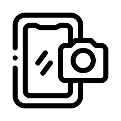 Smartphone Camera line icon