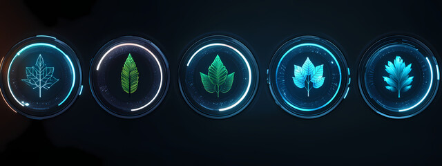 Futuristic Environmental Dashboard