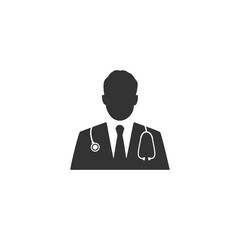  Doctor icon isolated on transparent background