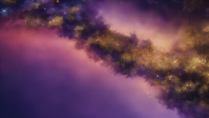 Fototapeta premium starry night sky with golden glitter